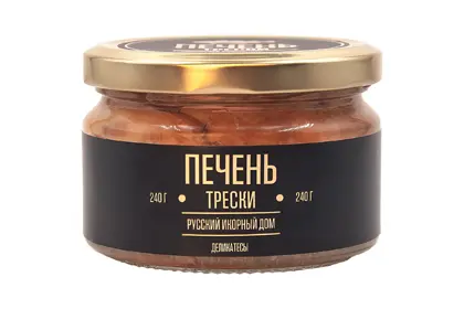 Печень Трески от «Русский Икорный Дом», с/б, 240г 