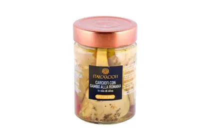 Артишоки с Ножкой по-Римски в Оливковом Масле «Italcarciofi», 360мл